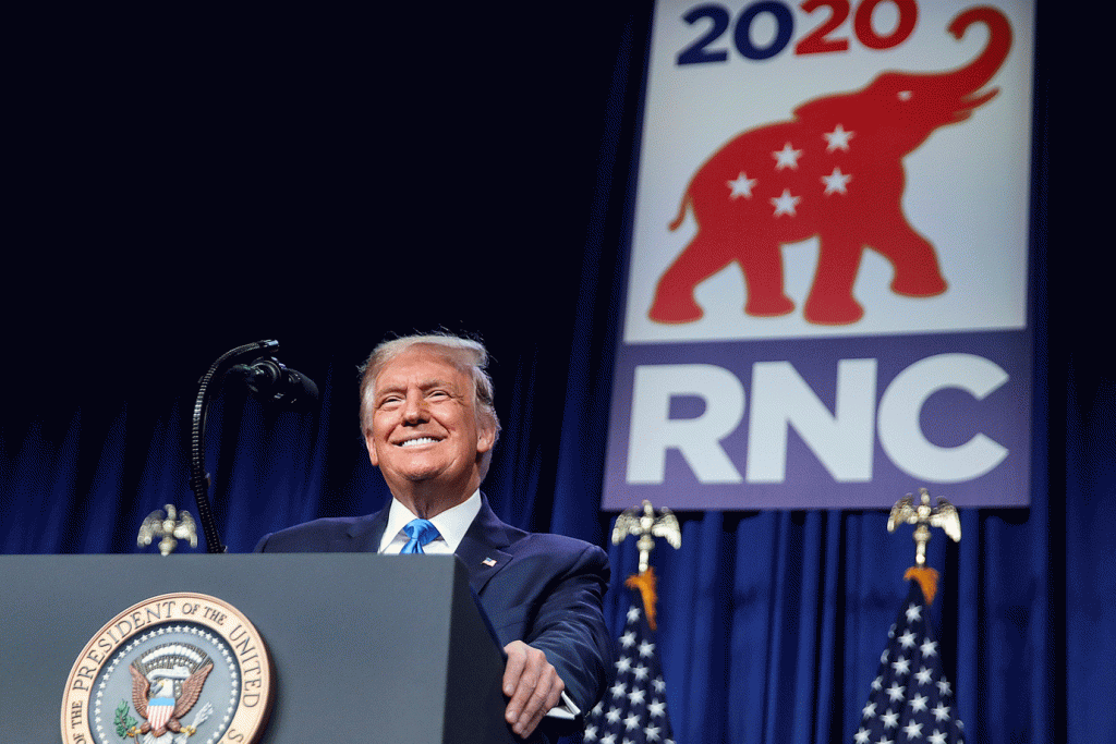 Republicanos oficializam Trump como candidato à Casa Branca