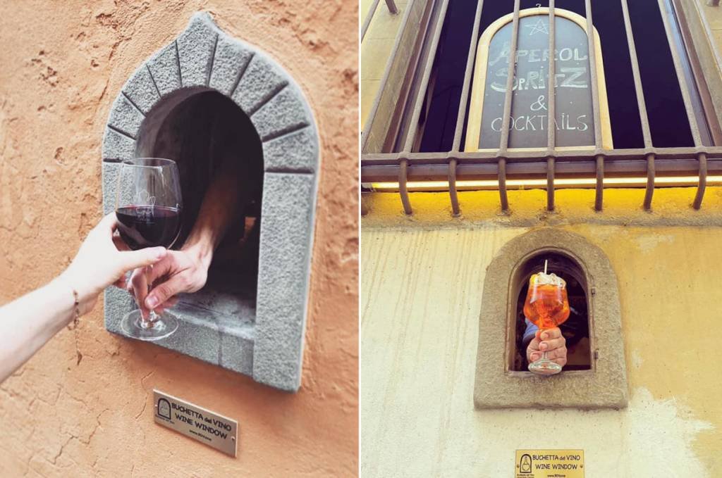 Na Itália, as 'janelas de vinho' do tempo da Peste ressurgem