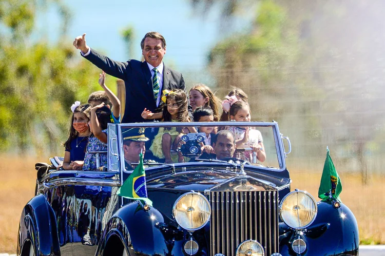 Jair Bolsonaro: presidente participa de cerimônia comemorativa do 7 de Setembro de 2020 no Palácio da Alvorada (Marcelo Camargo/Agência Brasil)