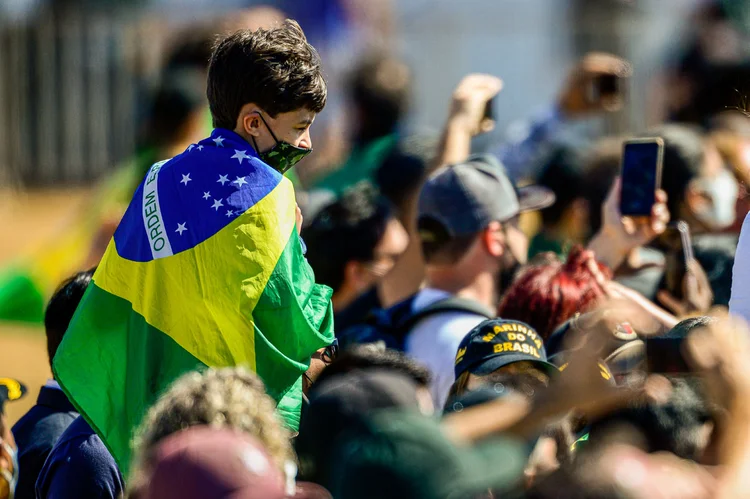 Nesta manhã, Bolsonaro participou de evento em celebração à data no Palácio da Alvorada (Marcelo Camargo/Agência Brasil)