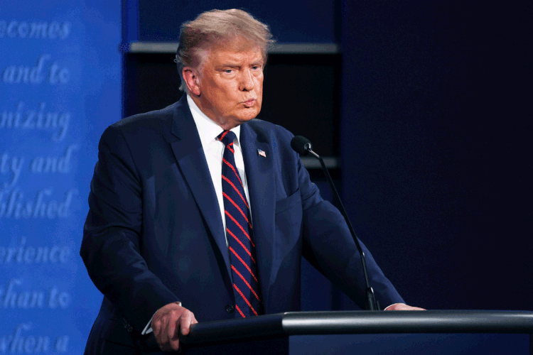 Trump: até o momento, o cenário está bem desfavorável ao republicano (Jonathan Ernst/Reuters)