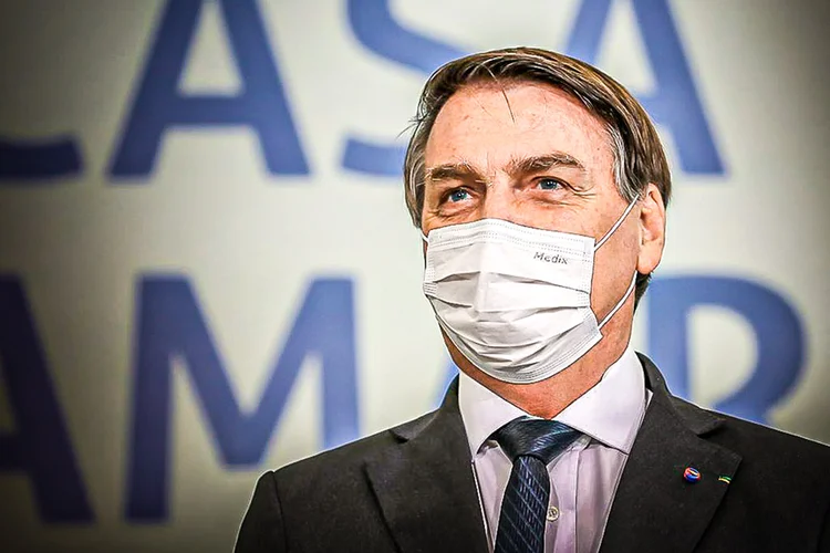 Jair Bolsonaro: "A nossa economia tem reagido muito bem. Cada vez mais eu acredito na palavra e no trabalho do Paulo Guedes e sua equipe" (Marcos Corrêa/PR/Divulgação)