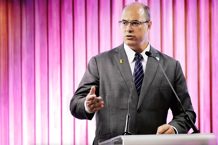 O governador Wilson Witzel durante cerimônia de entrega da Medalha do Mérito Industrial do Estado do Rio de Janeiro, na Federação das Indústrias do Estado do Rio de Janeiro. (Fernando Frazão/Agência Brasil)