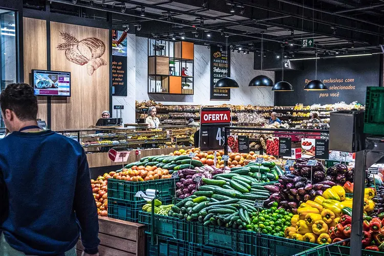 Prédios que abrigam supermercados e sejam adaptáveis estão no alvo de FIIs de renda urbana | Foto: Germano Lüders/EXAME (Germano Lüders/Exame)