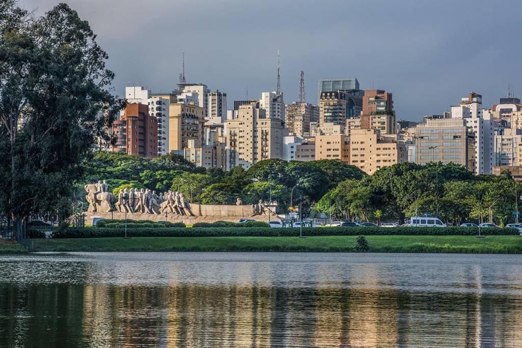 Vista do bairro do Paraíso a partir do Parque Ibirapuera, em São Paulo: uma das regiões mais valorizadas da cidade | Foto: Germano Lüders/EXAME (Germano Lüders/Exame)