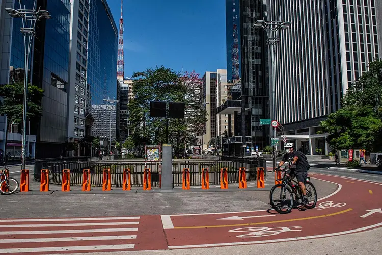 Programa empresta bicicletas em São Paulo (Germano Lüders/Exame)