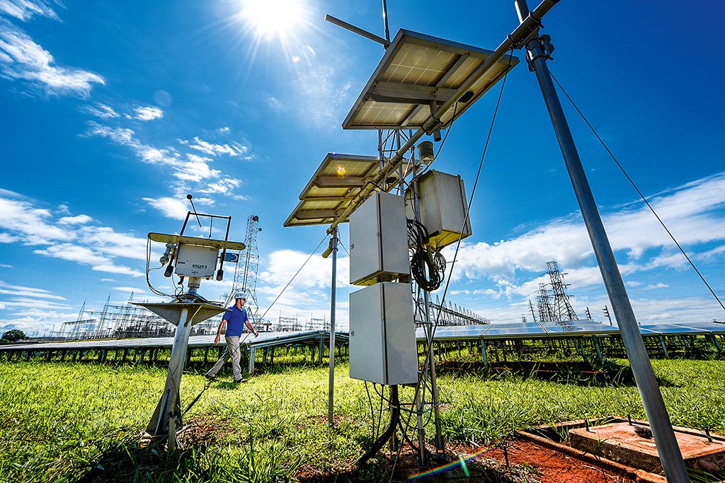 Usina de energia solar da CPFL: o braço de comercialização aumentou em 33% o número de clientes no ano passado (Germano Lüders/Exame)