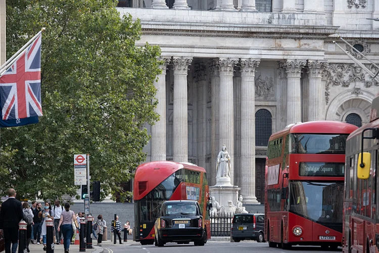 Região central de Londres há poucos dias (Richard Baker/Getty Images)