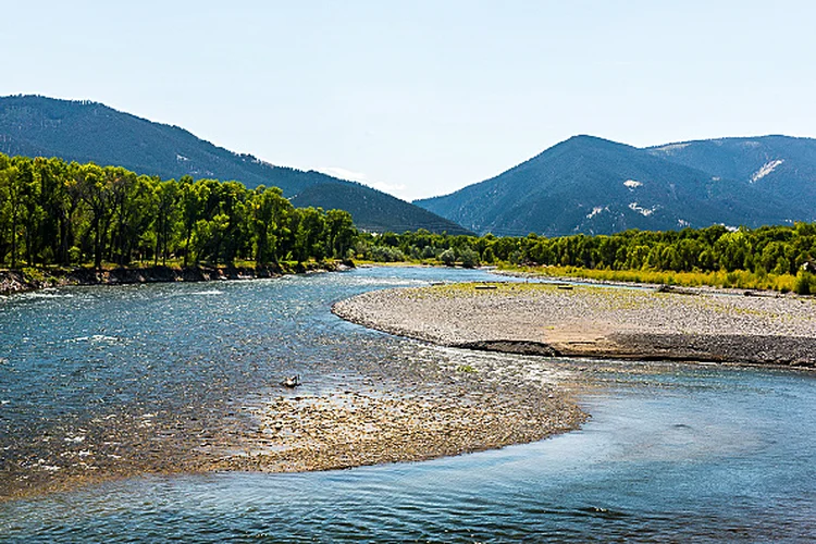 Rio Yellowstone em Livingston, nos Estados Unidos (William Campbell/Getty Images)