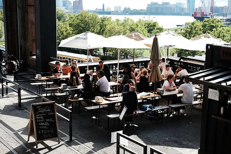 Restaurante localizado no High Line, em Nova York (Spencer Platt / Equipe/Getty Images)