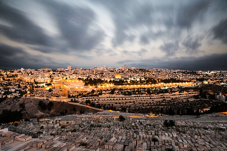 Jerusalém nesta quarta, 16: sul de Israel foi atingido por 13 mísseis disparados a partir da Faixa de Gaza (Getty Images/Getty Images)