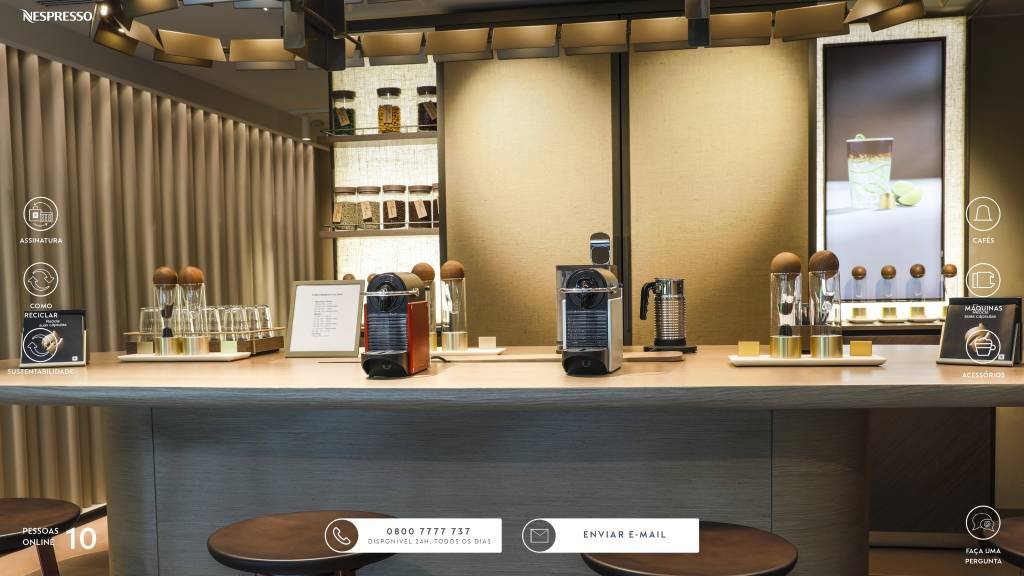 A Nespresso buscava trazer parte da experiência nas lojas físicas para seus canais digitais (Nespresso/Divulgação)