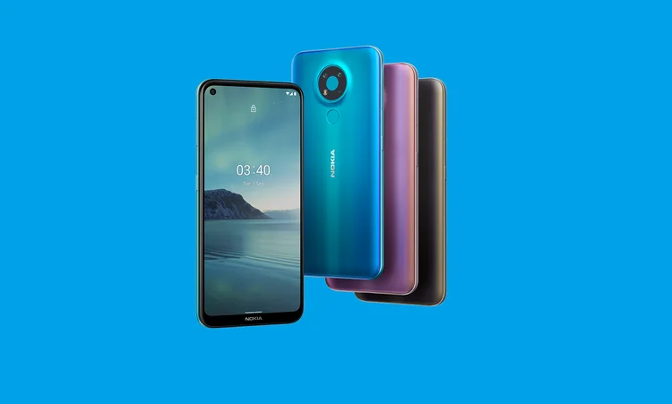 Nokia 3.4: smartphone tem câmera tripla e é voltado ao segmento de intermediários (HMD Global/Divulgação)