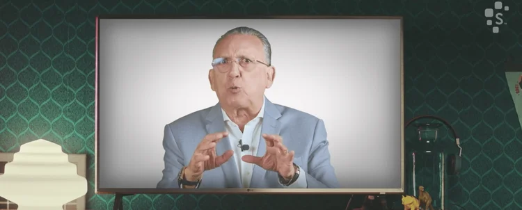 Galvão Bueno em campanha para o Serasa (Serasa/Divulgação)