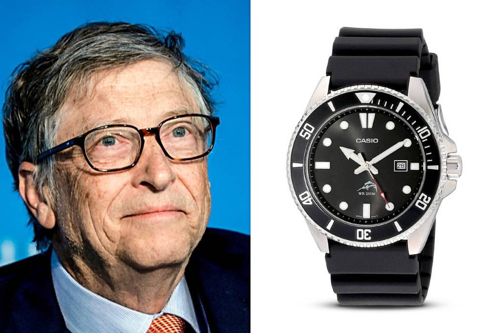Bill Gates e o Casio Duro: um relógio de 70 dólares (Divulgação/Divulgação)