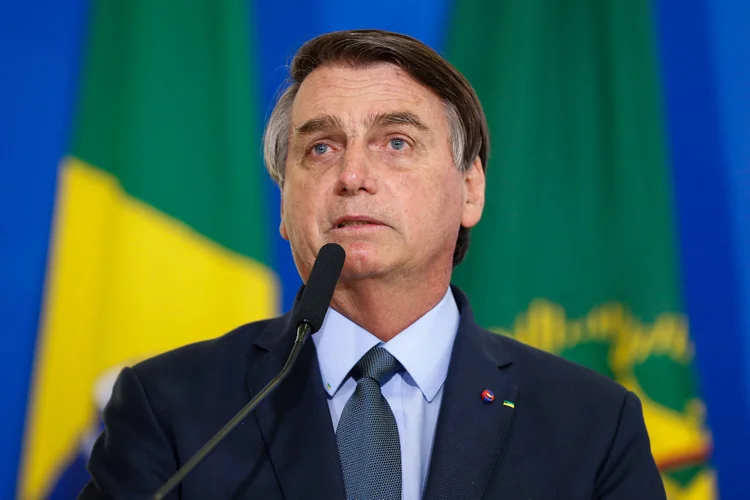 Bolsonaro durante Cerimônia de Posse de Eduardo Pazuello, Ministro da Saúde (Carolina Antunes/PR/Flickr)