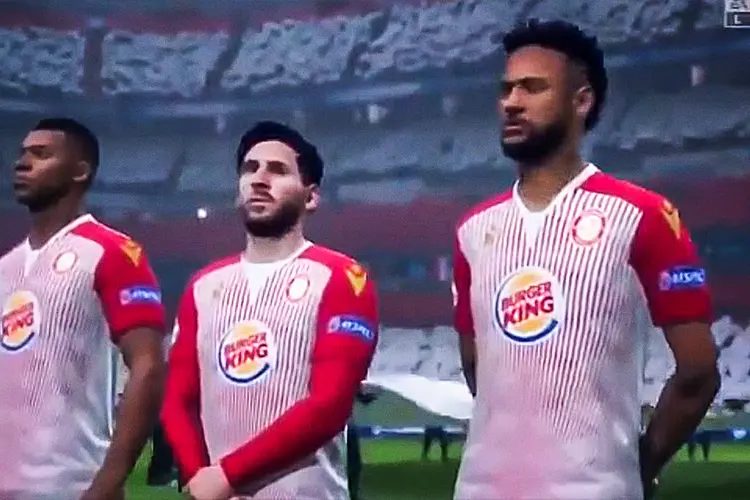 Fifa20: Stevenage patrocinado pelo Burger King  (Fifa 20/Reprodução)