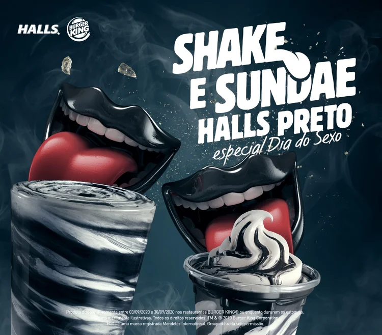 Burger King e Halls lançam sobremesa (Burger King/Divulgação)