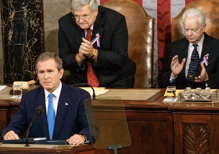 George W. Bush: o republicano era o presidente americano quando aconteceram os atentados de 11 de setembro (David Hume Kennerly/Getty Images)