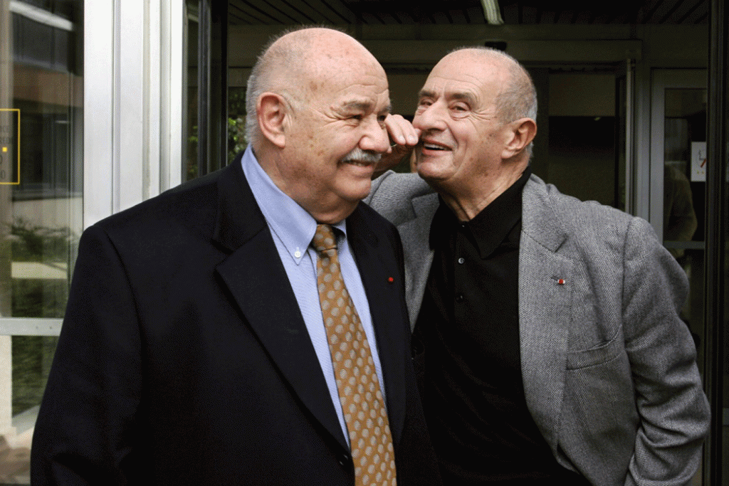 Pierre Troisgros e Paul Bocuse: ícone da alta gastronomia francesa faleceu nesta quarta-feira, 23, aos 92 anos (AFP/AFP)