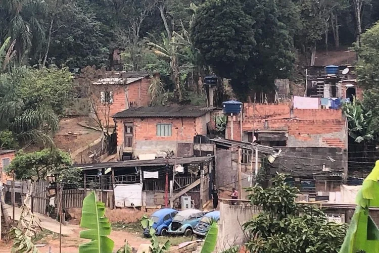 Comunidade de Vila Moraes, em São Bernardo do Campo (Biosaneamento/Divulgação)