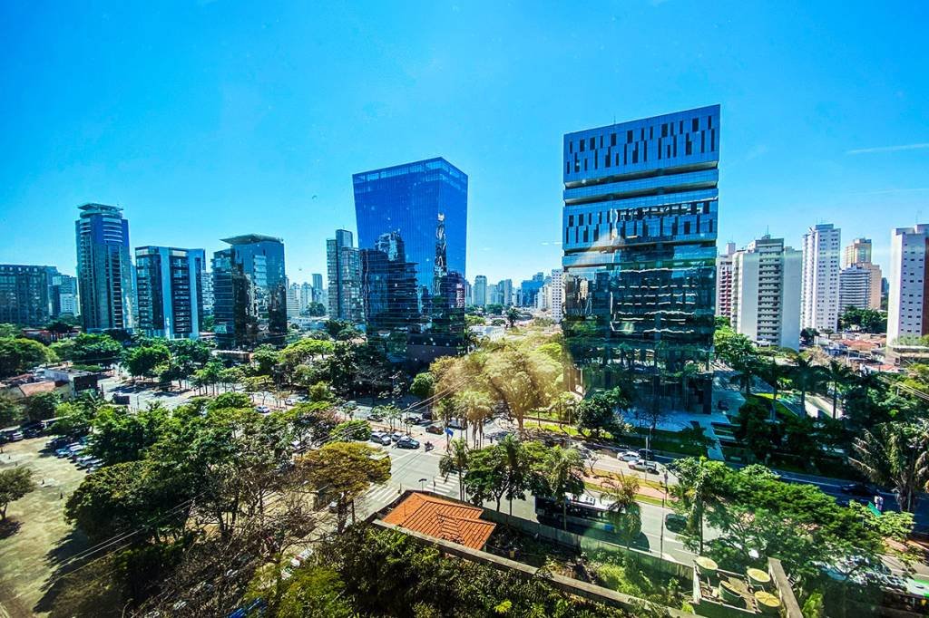 Vista aérea de novos prédios na avenida Faria Lima, em São Paulo | Foto: Leandro Fonseca/EXAME (Leandro Fonseca/Exame)