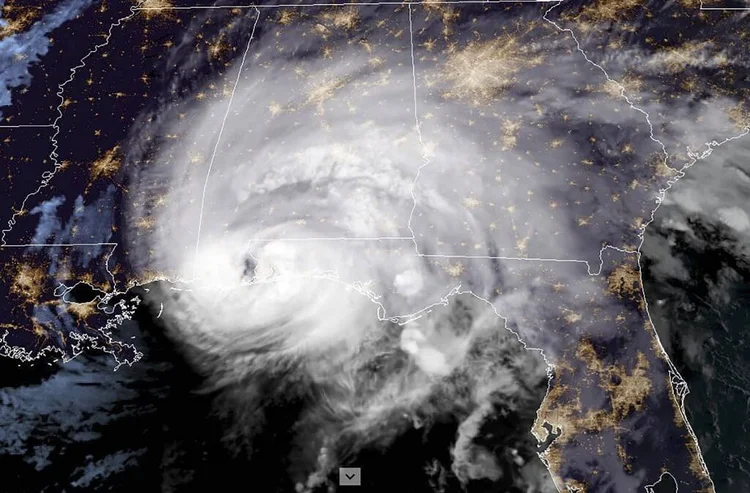 Furacão Sally está na de categoria 2 em uma escala até 5 (RAMMB/NOAA/NESDIS/AFP)