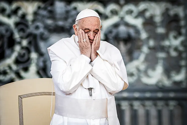 Francisco: papa argentino não descartou a possibilidade de renunciar por motivos de saúde. (Giuseppe Ciccia/Pacific Press/LightRocket/Getty Images)