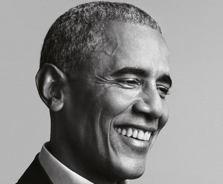 Obama em detalhe da capa de seu livro (Divulgação/Divulgação)