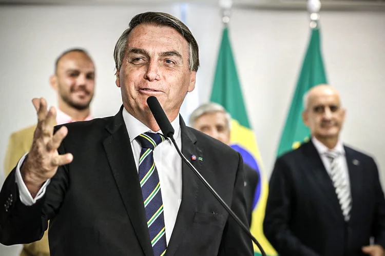 Bolsonaro: presidente tratou a notícia como uma vitória (Marcos Correa/Flickr)