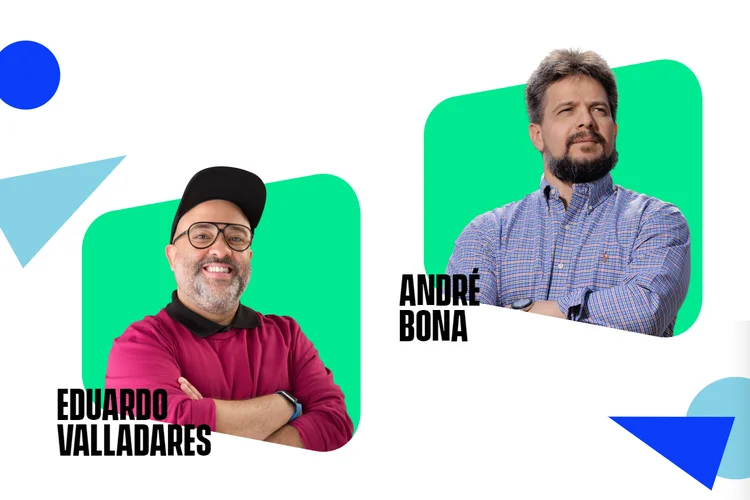 Eduardo Valladares e André Bona são os professores da aula gratuita (Exame/Descomplica/Divulgação)