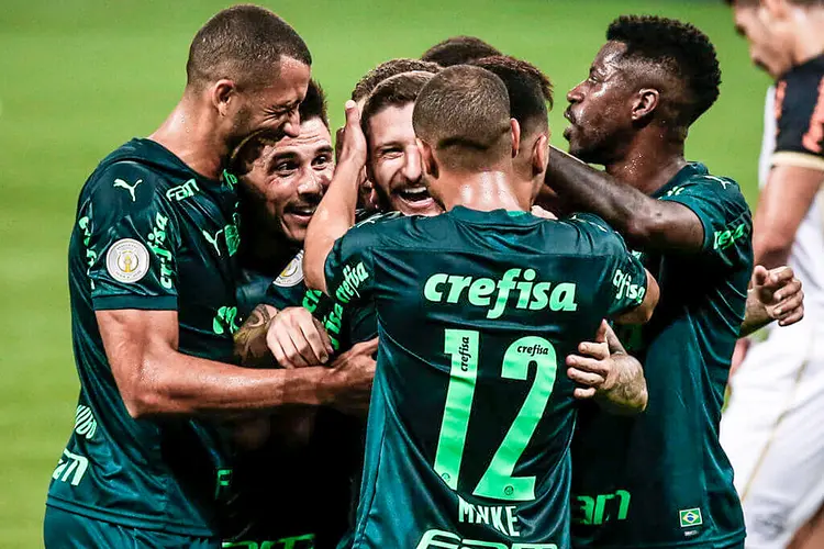 Palmeiras: time joga contra o Santos neste sábado (Alexandre Schneider / Correspondente/Getty Images)