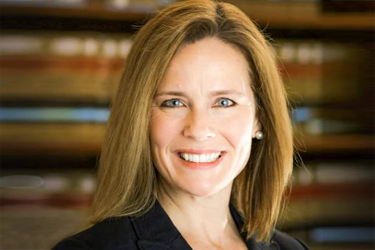 Amy Barrett: se indicada de Trump for confirmada pelo Senado, conservadores terão maioria de 6 a 3 (Bloomberg/Bloomberg)