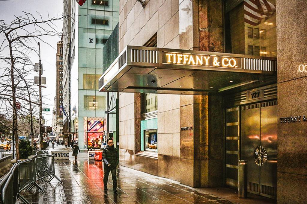 A loja da Tiffany na 5a Avenida, em Nova York: um símbolo americano (Nicolas Economou/AFP)