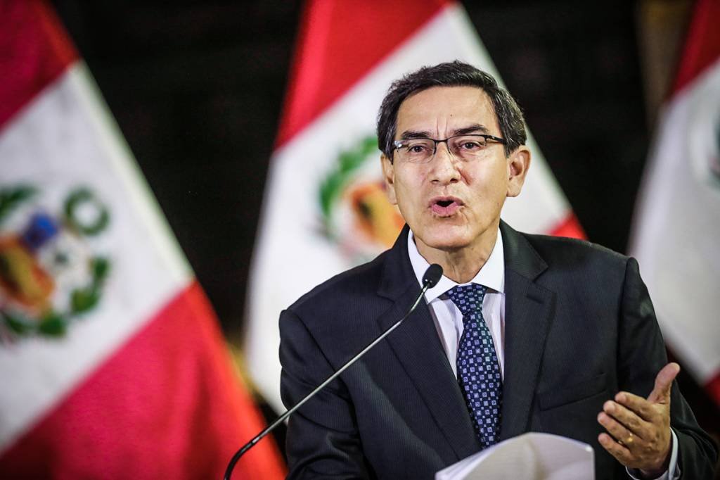 Vizcarra: presidente tem popularidade alta por medidas anticorrupção (Reuters/Peruvian Presidency/Handout via)
