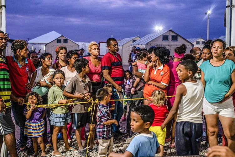 Funcionários do WFP levam comida e assistência para cerca de 100 milhões de pessoas em todo o mundo (Federico Rios/Bloomberg)