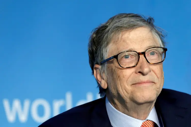 Bill Gates participa de painel sobre a expansão dos mercados de carbono hoje (27), em Davos. (Yuri Gripas/Reuters)