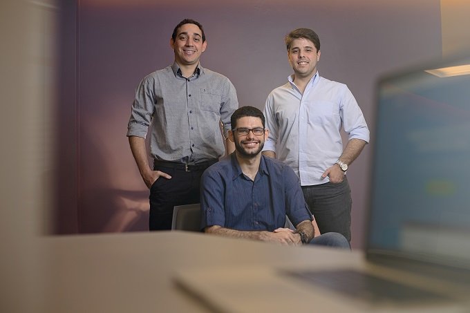 Even3: empresa foi fundada em Recife por Cláusio Barbosa, Leandro Reinaux e Renato Cruz (Igo Bione/Divulgação)