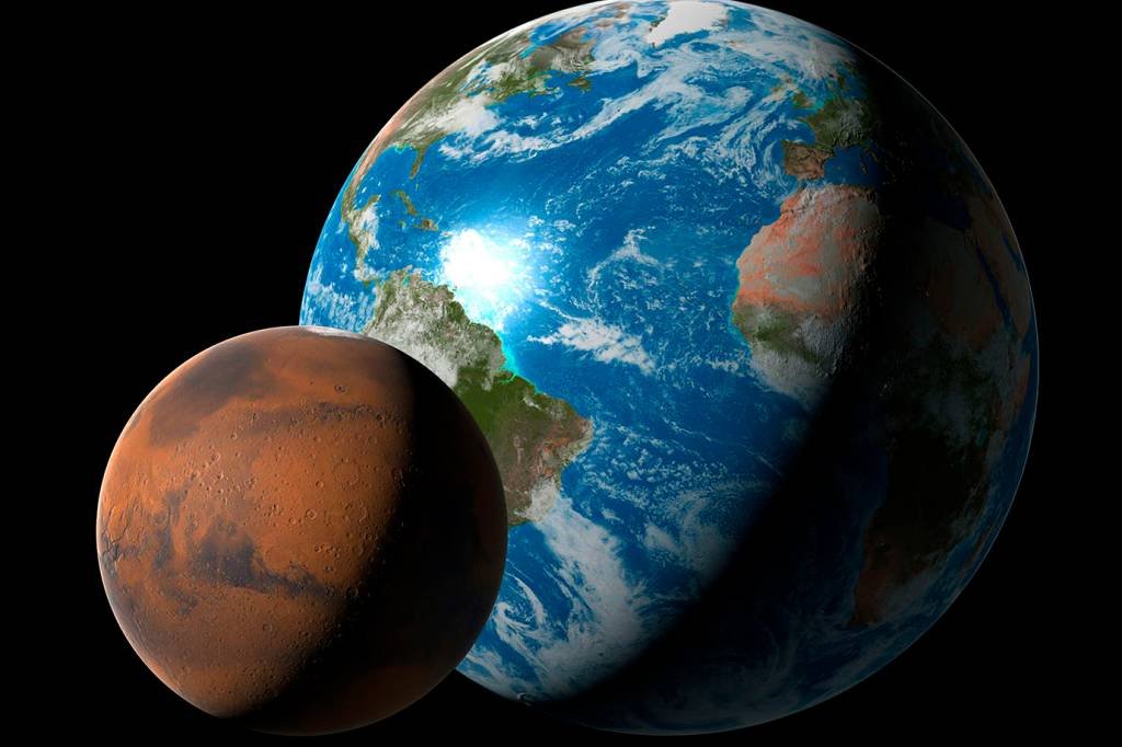 Marte está o mais perto possível da Terra — mas isso não vai durar muito (MARK GARLICK/SCIENCE PHOTO LIBRARY/Getty Images)