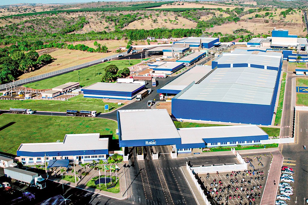 Fábrica da Italac, em Goiás: marca de lácteos é a mais comprada nos lares brasileiros (Divulgação/Italac)