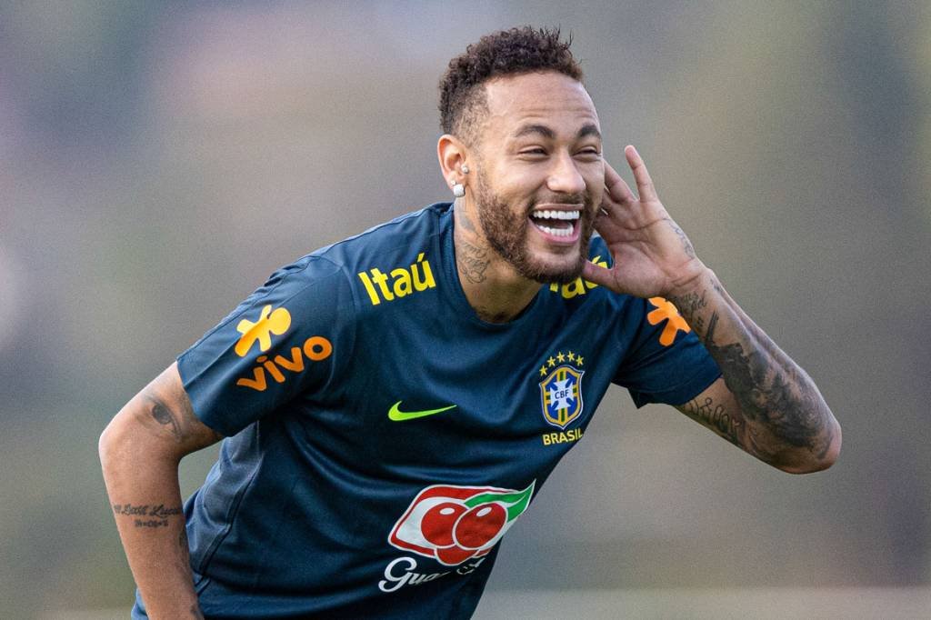 Neymar: o jogador apostou quase R$ 6 milhões na compra de dois NFTs da famosa coleção Bored Ape Yacht Club (BAYC) (Divulgação/Lucas Figueiredo / CBF)