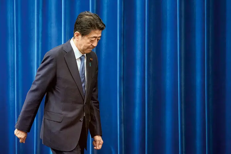 Shinzo Abe: Yamagami é um veterano das Forças de Autodefesa Marítima do Japão, que serviu por três anos no anos 2000 (Franck Robichon/Reuters)