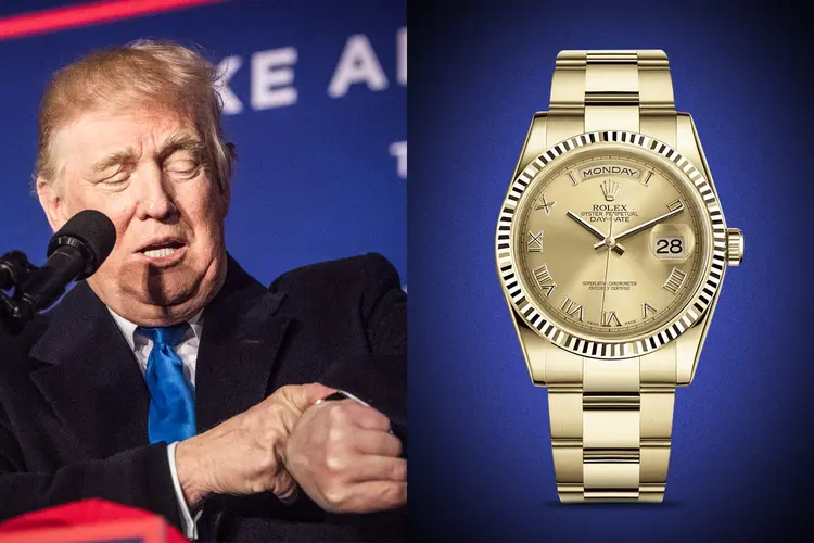Donald Trump e seu Rolex: Day Date, o relógio dos presidentes (Reprodução/Divulgação)
