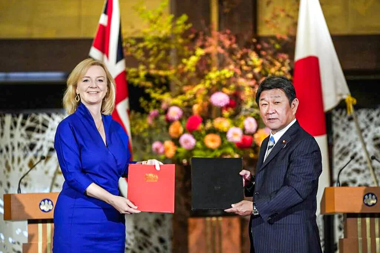 Comércio entre o Reino Unido e o Japão totalizou mais de 39 bilhões de dólares no ano passado (Kimimasa MAYAMA/AFP)