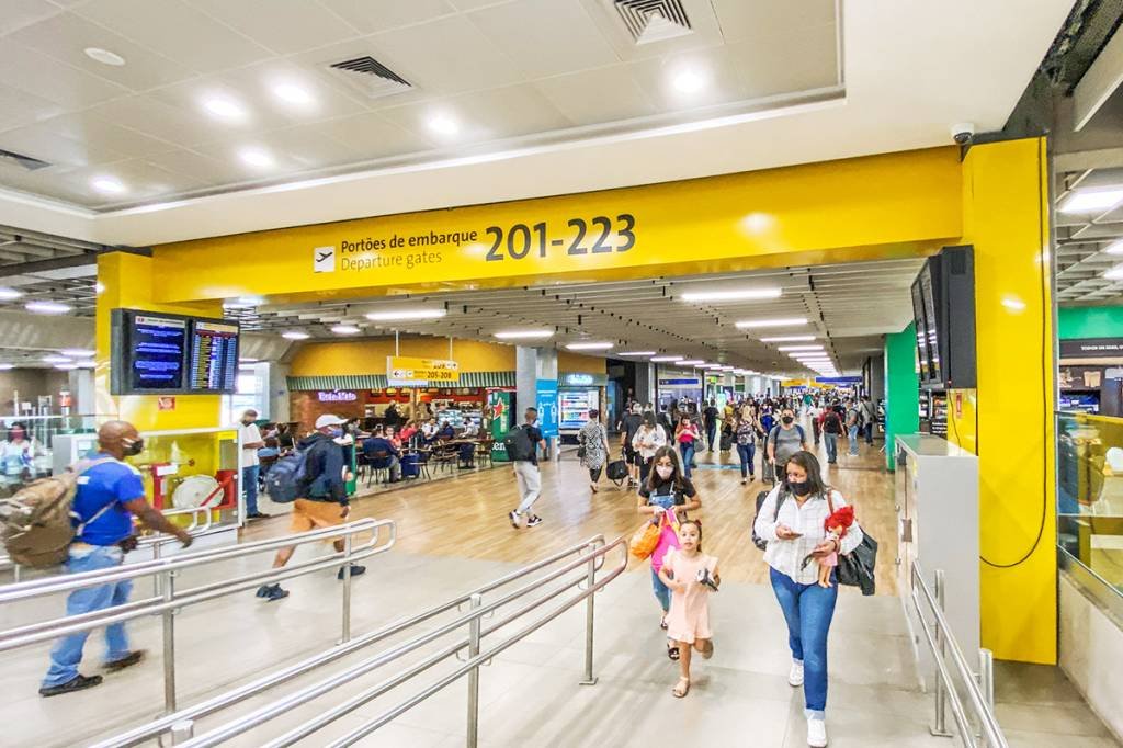 GRU: aeroporto internacional de Guarulhos é o de maior movimento no Brasil (Leandro Fonseca/Exame)