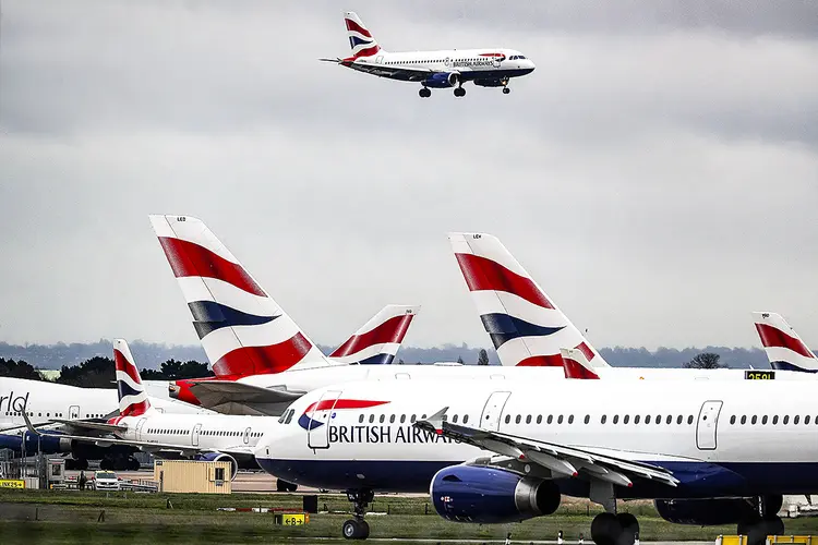 Reino Unido: vários países cancelaram voos vindos da ilha para evitar a transmissão da nova cepa do coronavírus (Steve Parsons/PA Images/Getty Images)