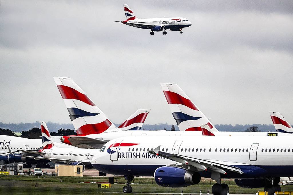 Heathrow: principal aeroporto do Reino Unido perde o posto de maior da Europa (Steve Parsons/PA Images/Getty Images)