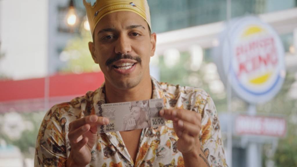 Burger King lança "nota" de R$ 16,90 para anunciar promoção e sanduíches