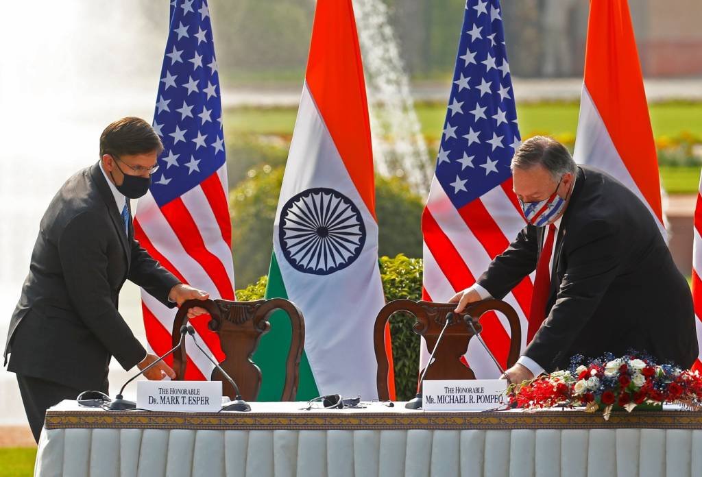 EUA alerta para ameaça da China e firmam pacto militar com Índia