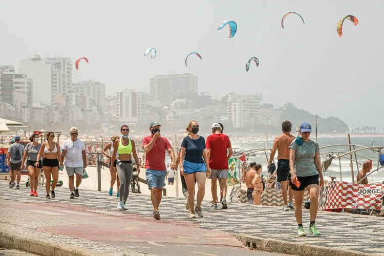 O Rio de Janeiro chegou a bater 44ºC em 17 de fevereiro, temperatura recorde registrada desde 2014 (Fernando Frazão/Agência Brasil)